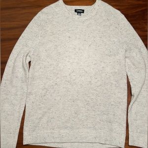 Express crewneck sweater - white size large